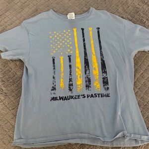 Milwaukee's Pastime Shirt - Blue and Yellow